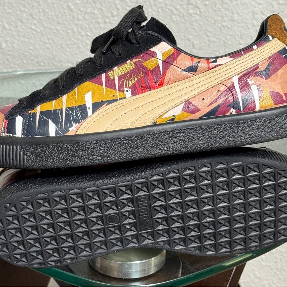 PUMA CLYDE MOON JUNGLE x Natural Multicolor Size 8.5 US Men's Sneakers - Picture 10 of 13
